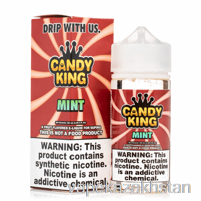 Vape Kazakhstan Mint - Candy King - 100mL 6mg